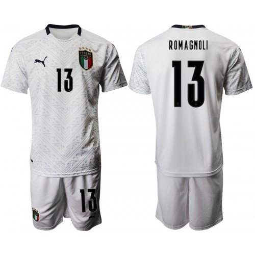 Italija Dres Alessio Romagnoli 13 Dječji Gostujući Euro 2020 Kratkih Rukava Italija Dres Alessio Romagnoli 13 Dječji Gostujući Euro 2020 Kratkih Rukava